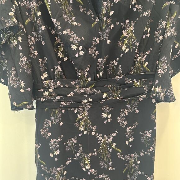 MaxStudio Tie Neck Flutter-Sleeve Dress - Picture 6 of 7